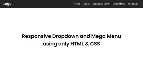 mega menu codepen